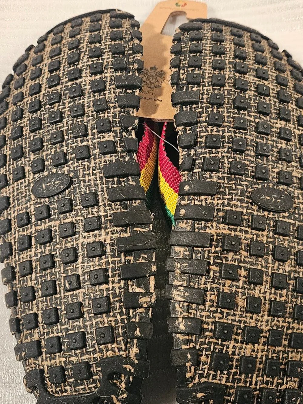 Bob Marley Official Fresco Men's Flip Flops Sandals Slippers Rasta Print Size 8